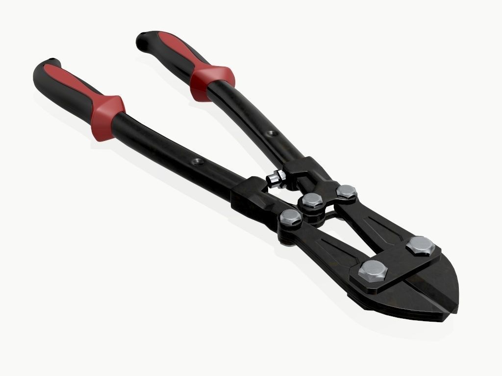 bolt cutter 3D model_2