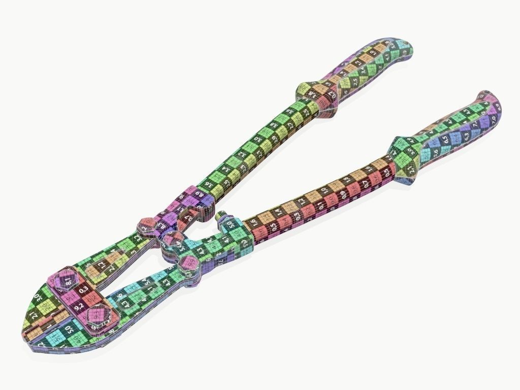 bolt cutter 3D model_9