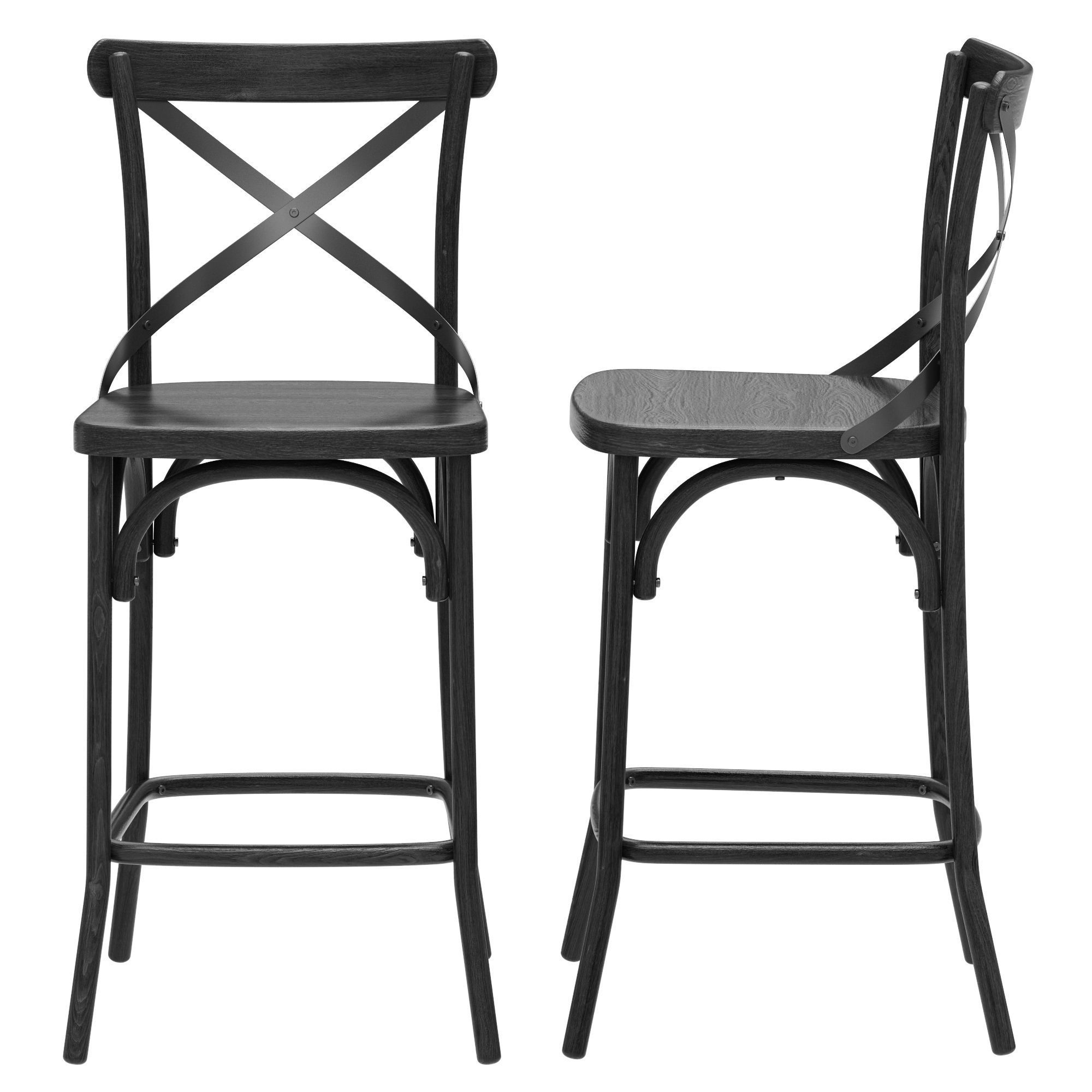 Deephouse BELLA CROSS bar stool 3D model_1