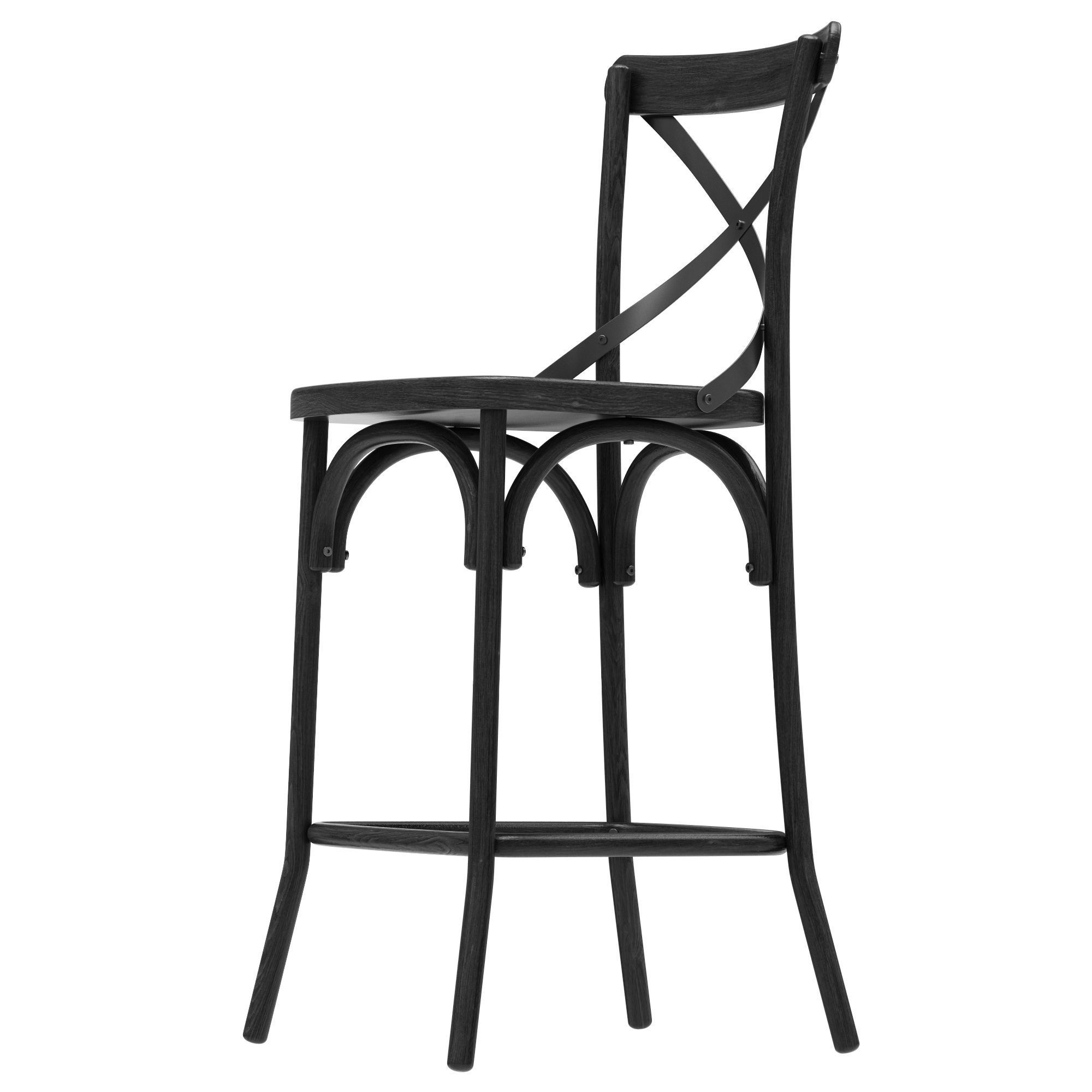 Deephouse BELLA CROSS bar stool 3D model_4