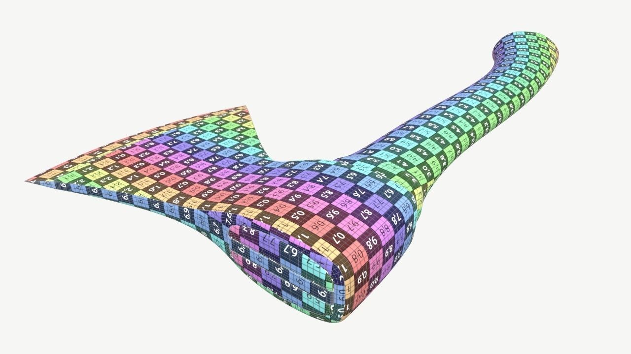 carpenter axe with wooden handle 3D model_10