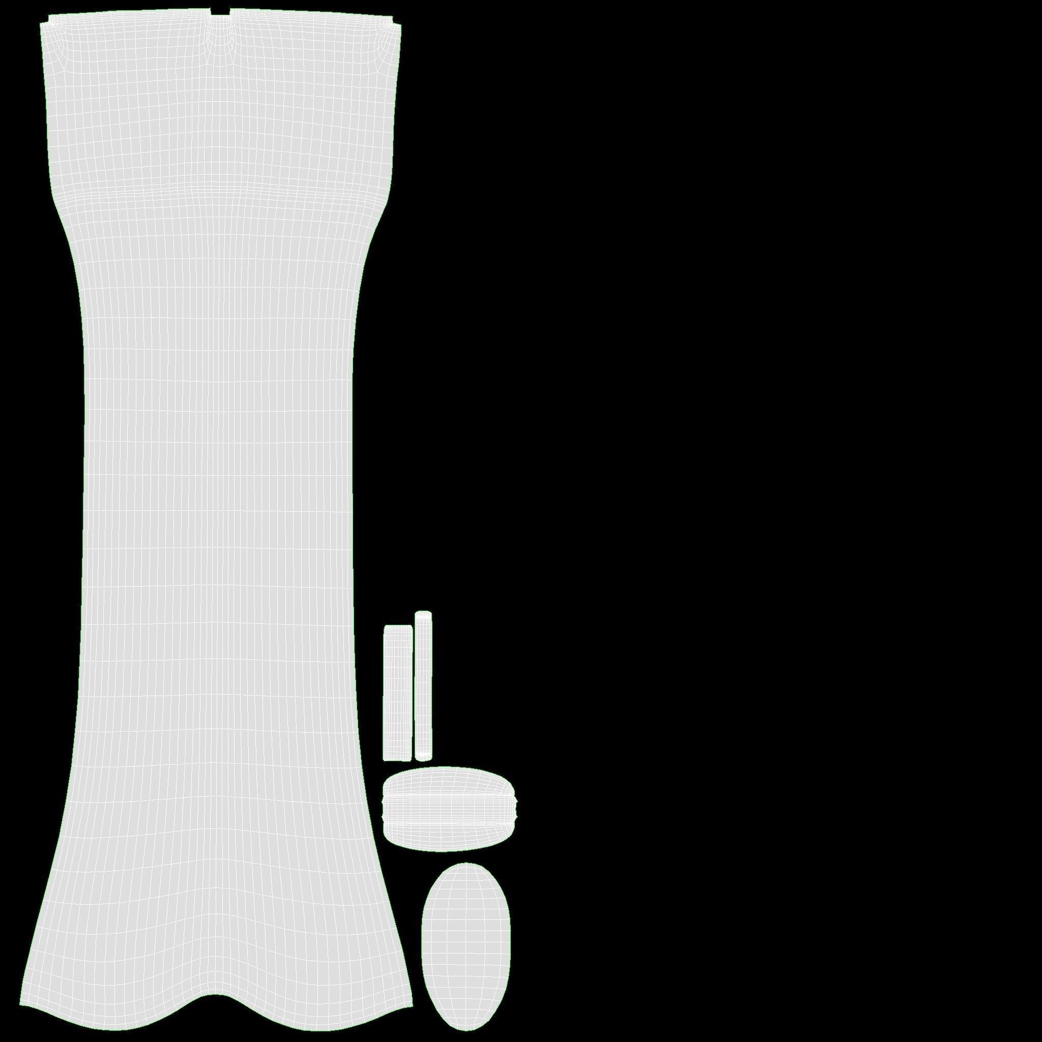 carpenter axe with wooden handle 3D model_13