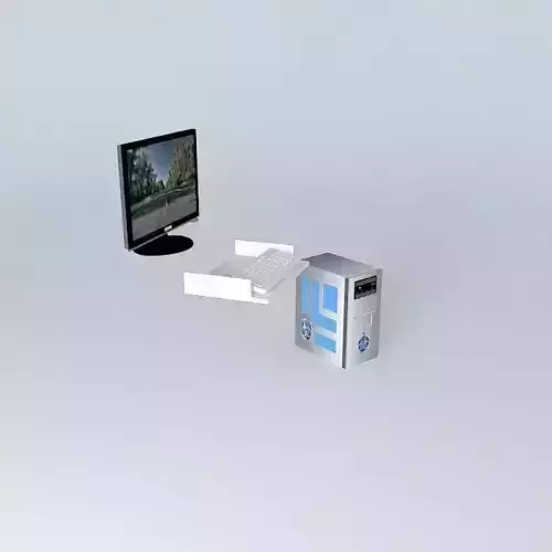 PC computer and monitor