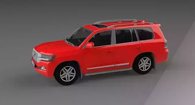Land Cruiser Low-poly 3D model