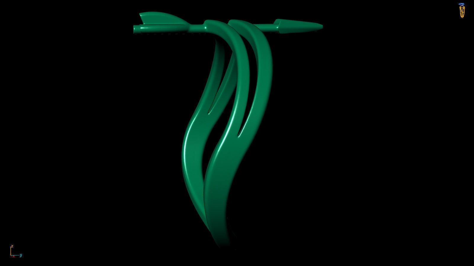 Arrow Ring R 0085 3D print model_18