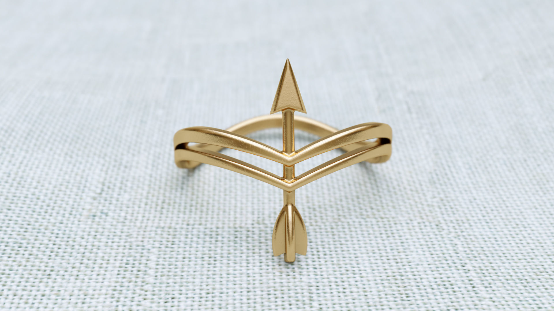 Arrow Ring R 0085 3D print model_5