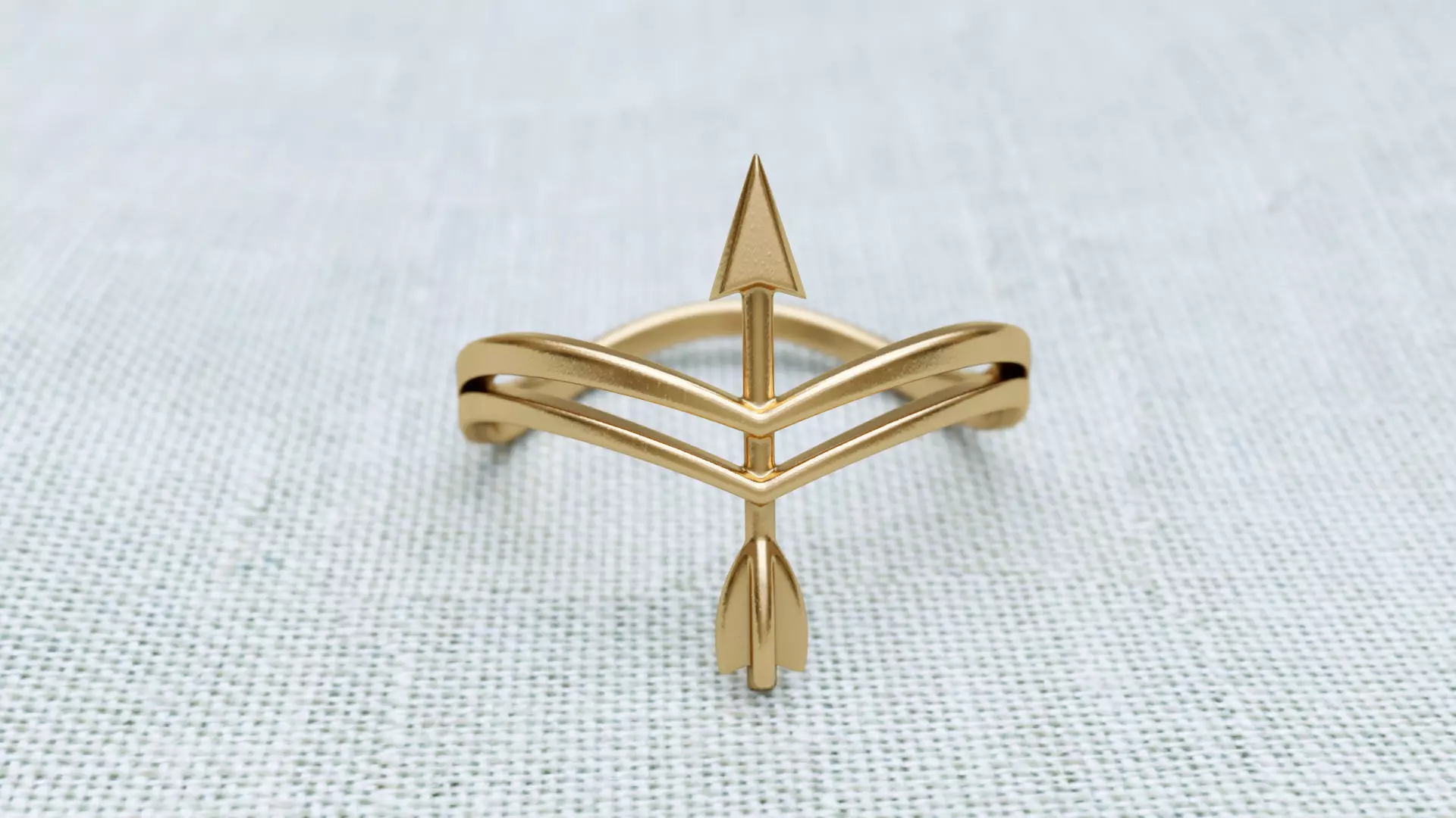 Arrow Ring R 0085 3D print model_0