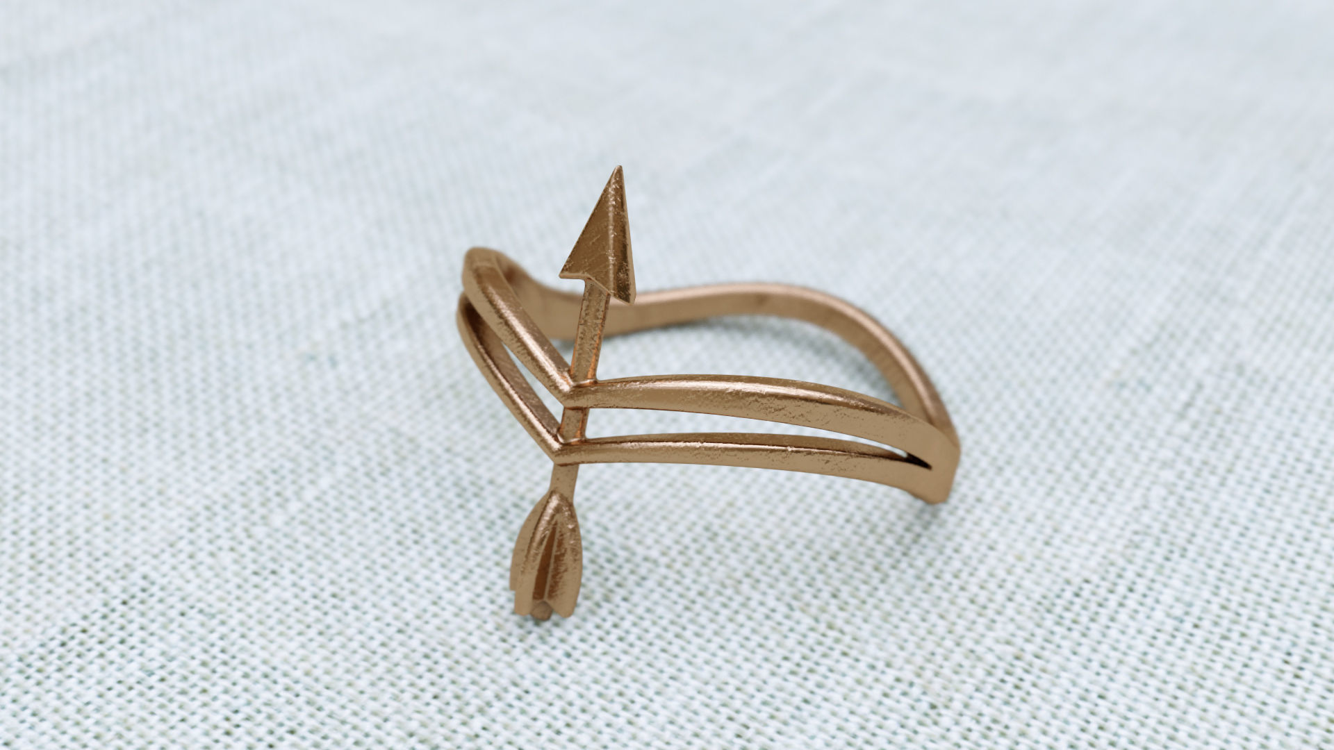 Arrow Ring R 0085 3D print model_6