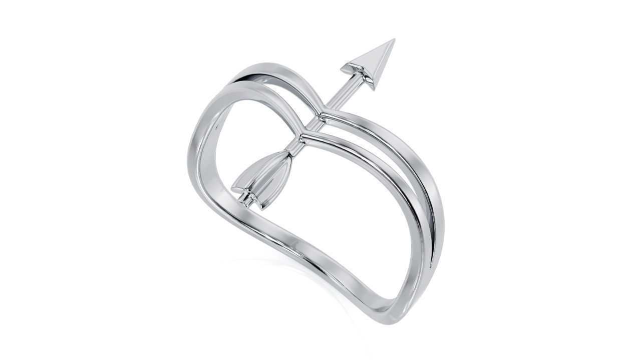 Arrow Ring R 0085 3D print model_2