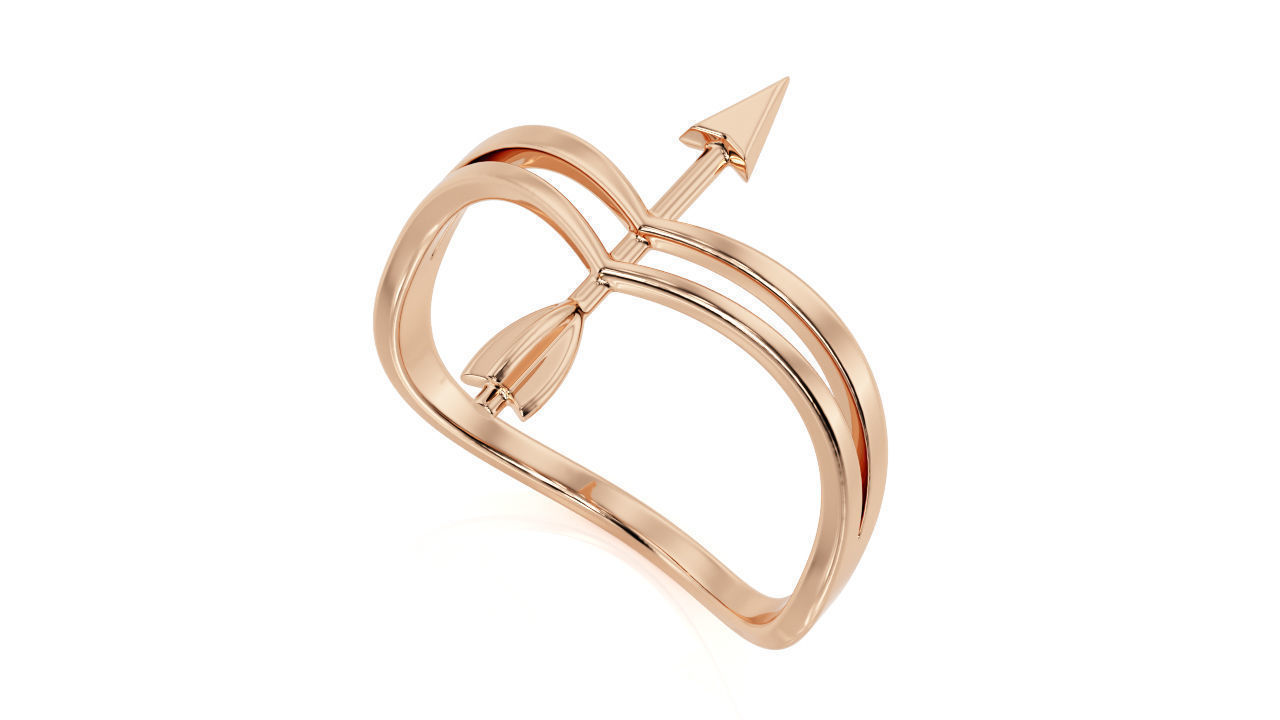 Arrow Ring R 0085 3D print model_1