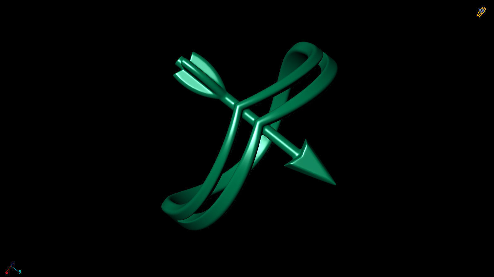 Arrow Ring R 0085 3D print model_15