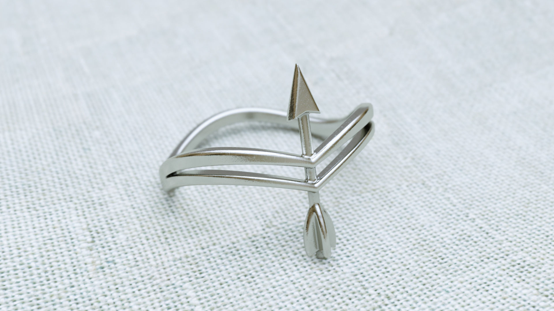 Arrow Ring R 0085 3D print model_8