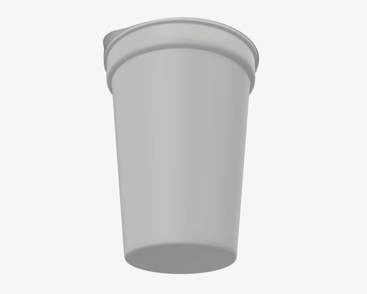 yogurt medium container 3D model_2