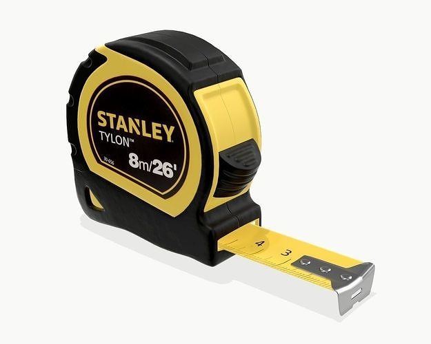Stanley tylon measuring tape metric imperial 3D model