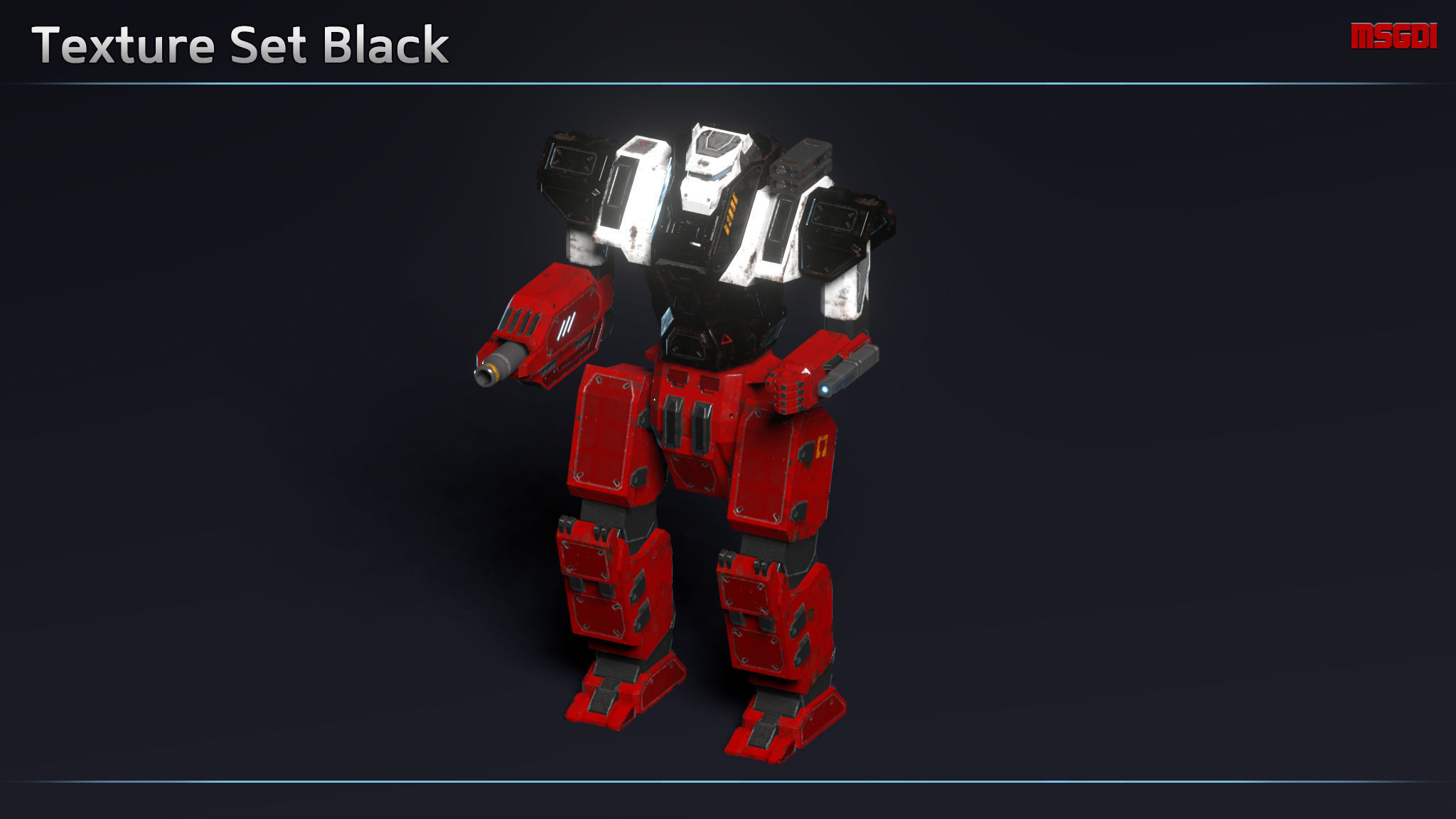 Light Mech Anvil Low-poly 3D model_9