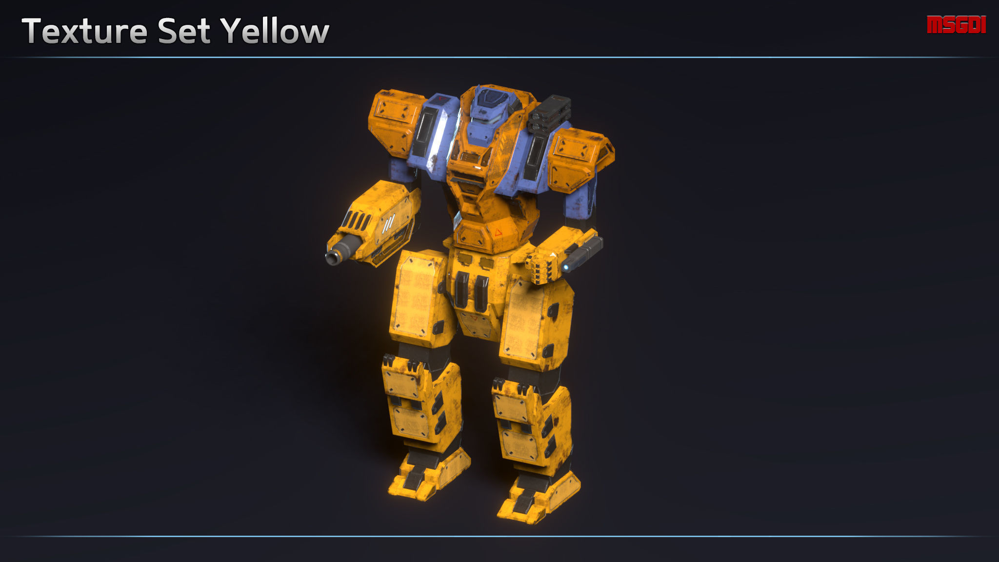 Light Mech Anvil Low-poly 3D model_13