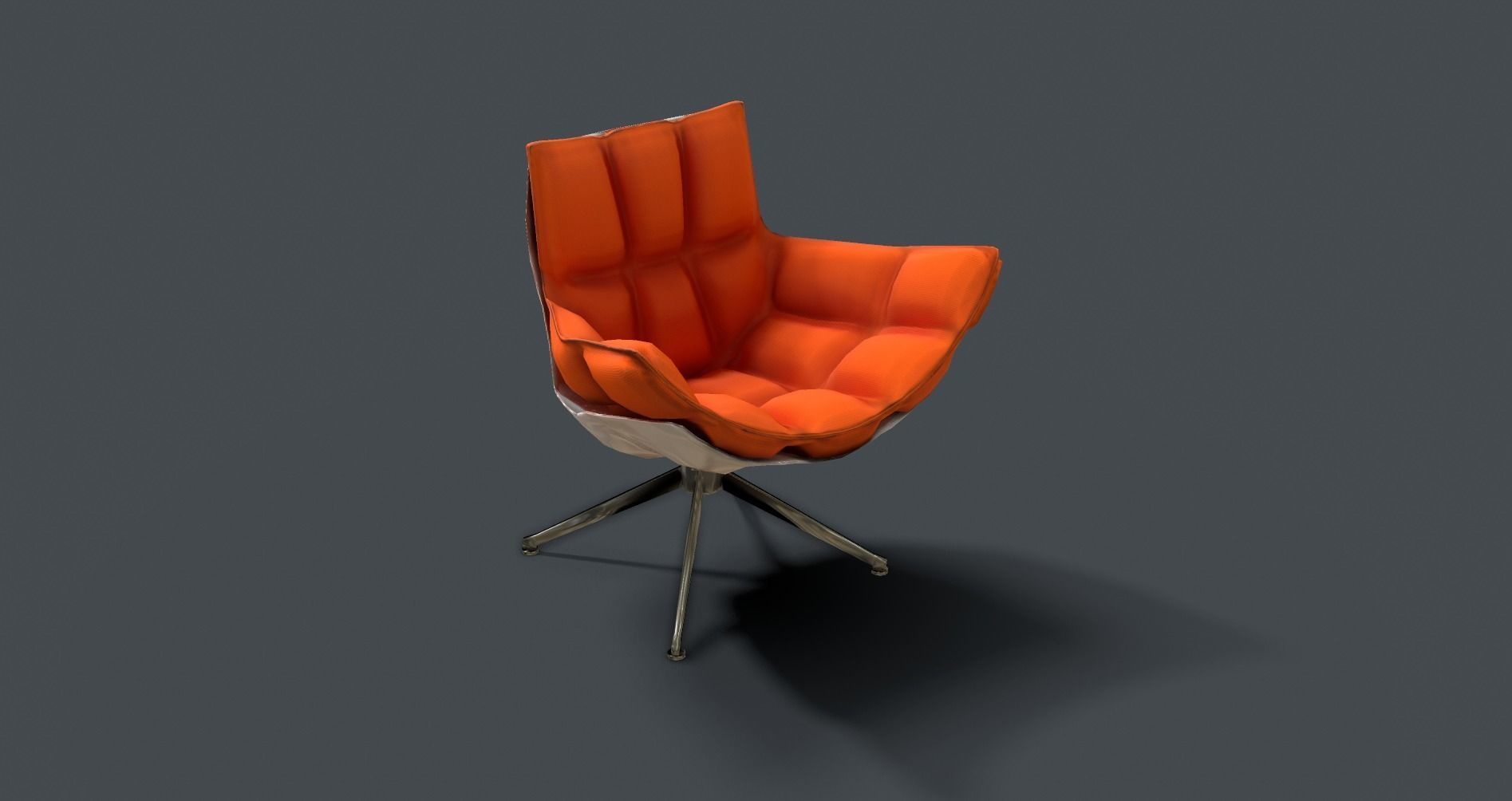 Patricia Urquila Husk chair PBR Low-poly 3D model_2