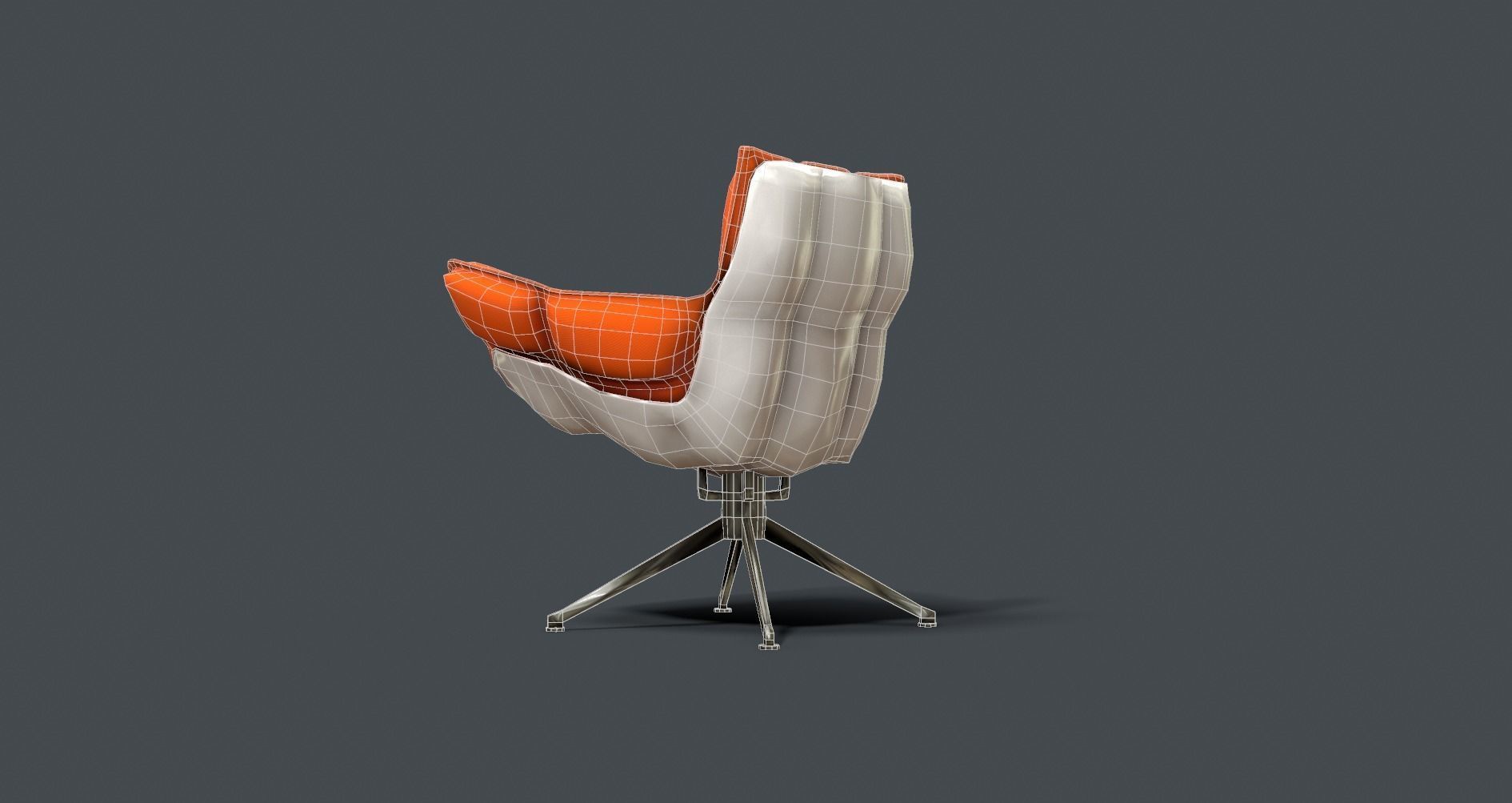 Patricia Urquila Husk chair PBR Low-poly 3D model_7