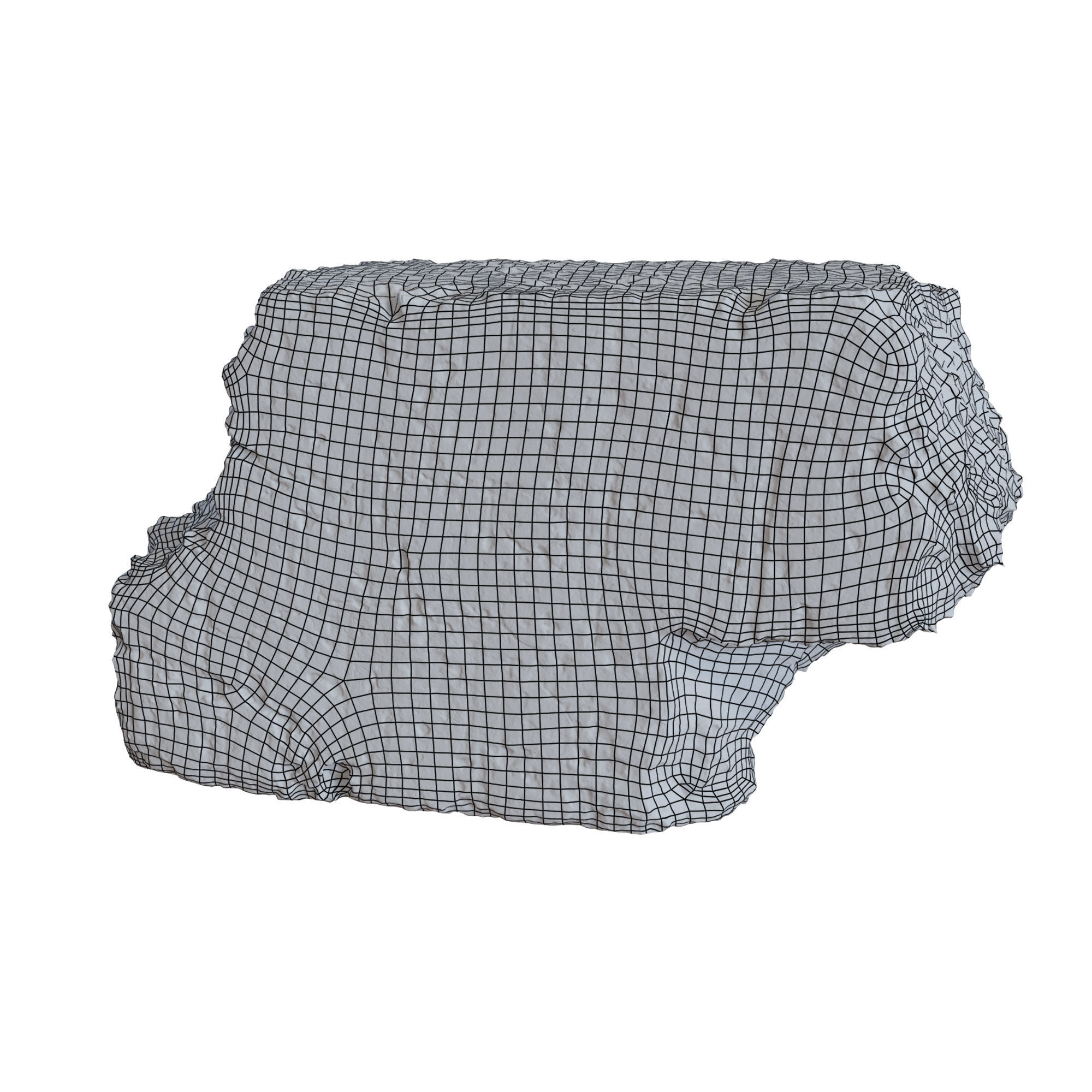 Ultra realistic Old Brick Scan 8k HD Low-poly 3D model_2