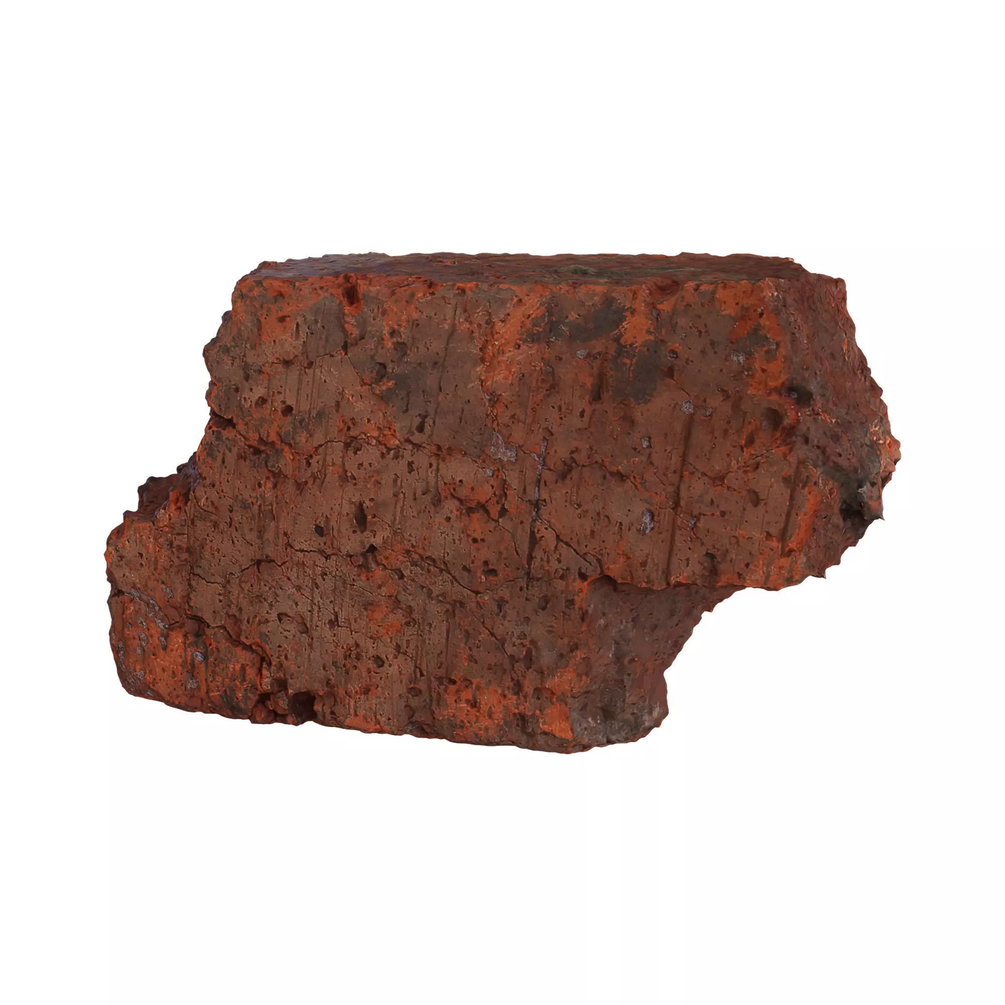 Ultra realistic Old Brick Scan 8k HD Low-poly 3D model_0