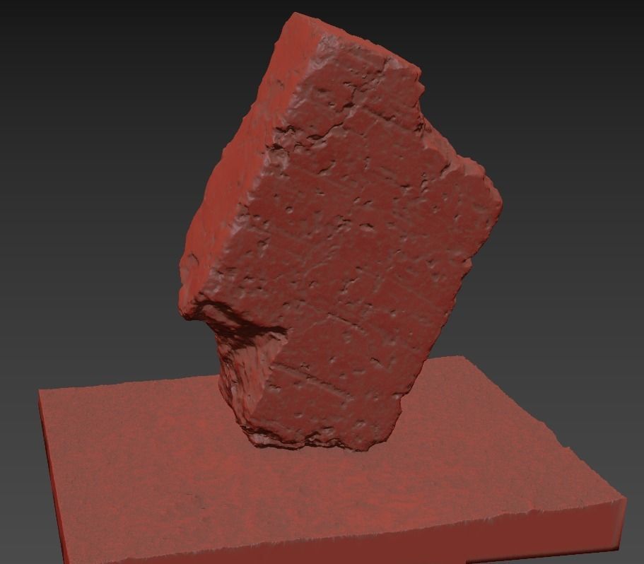 Ultra realistic Old Brick Scan 8k HD Low-poly 3D model_5