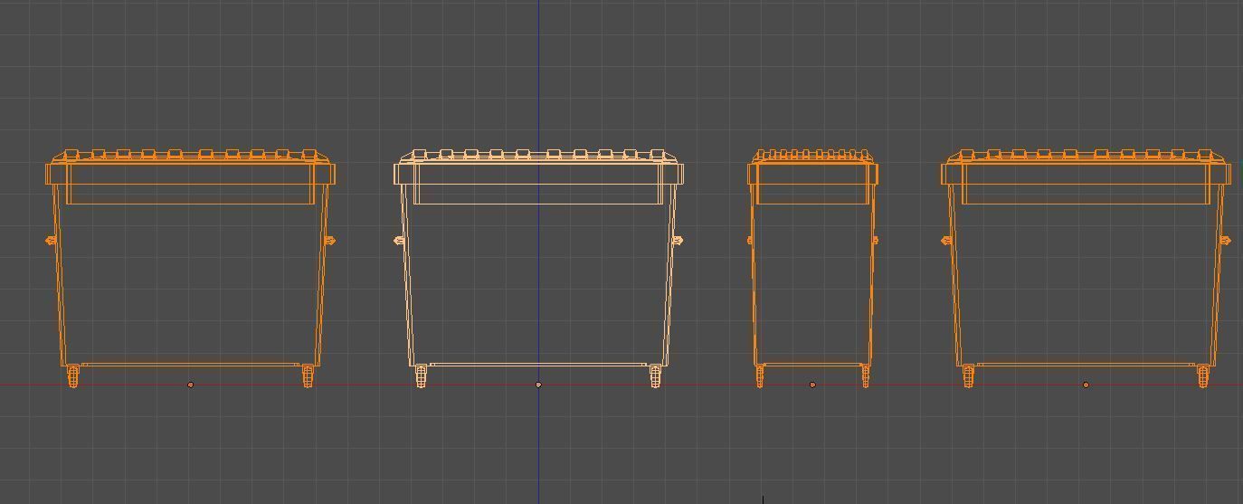 TrashCan big Low-poly 3D model_5