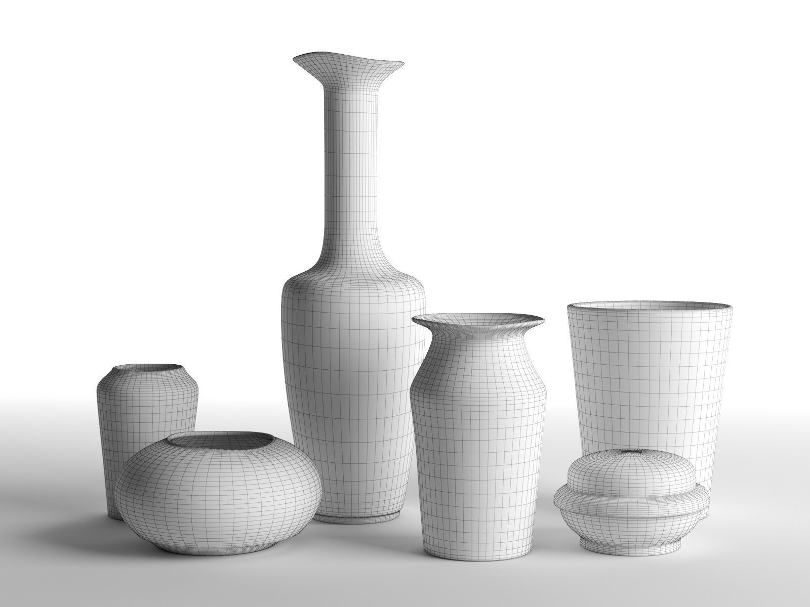 Vase Set 18 3D model_3