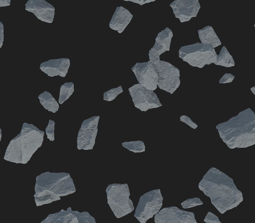 Red Stone Tillable PBR Texture 3D model_1