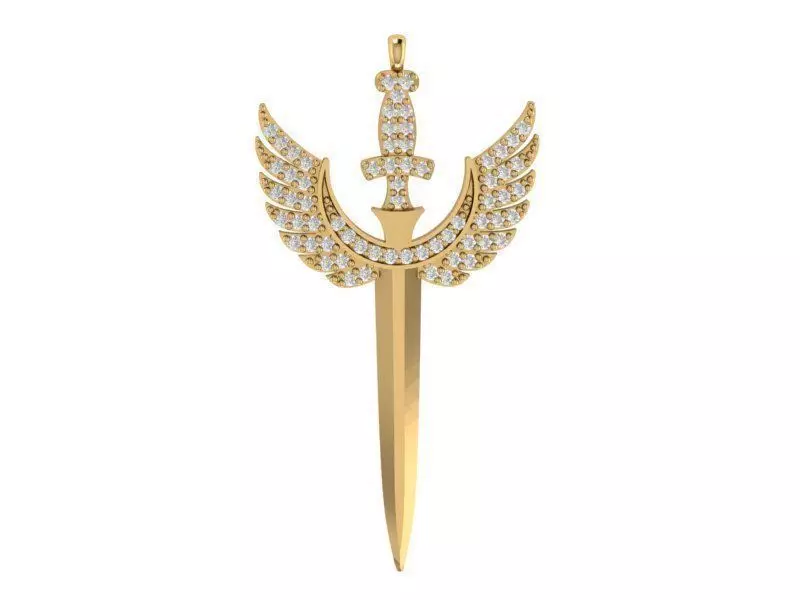 sword pendant 3D print model