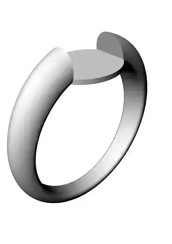 An 69 ring with circular shape 3D print model