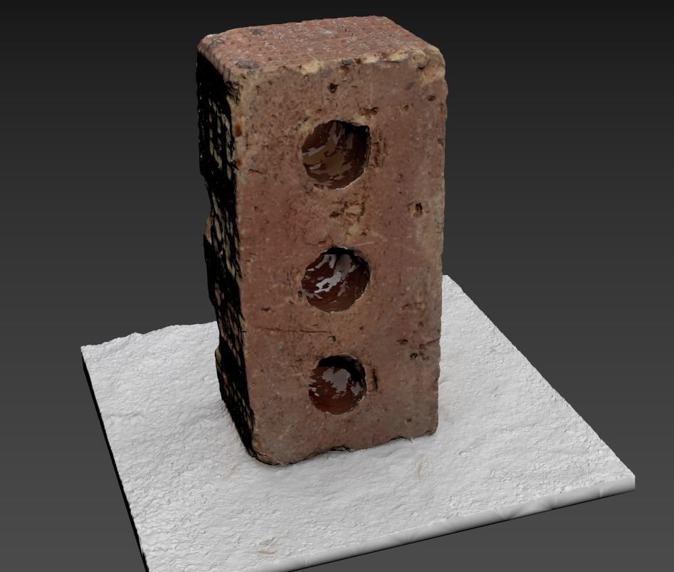 Ultra realistic Old Brick Scan 8k HD Low-poly 3D model_4