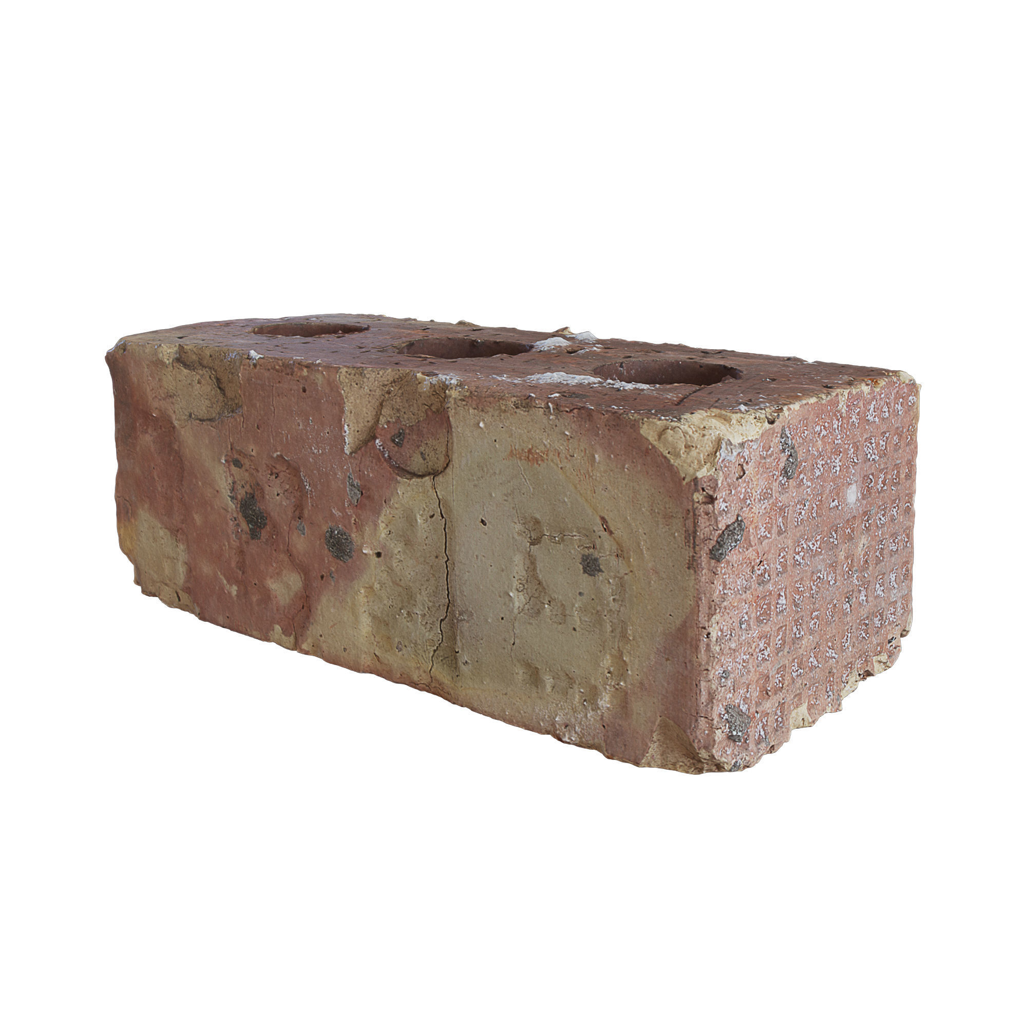 Ultra realistic Old Brick Scan 8k HD Low-poly 3D model_1
