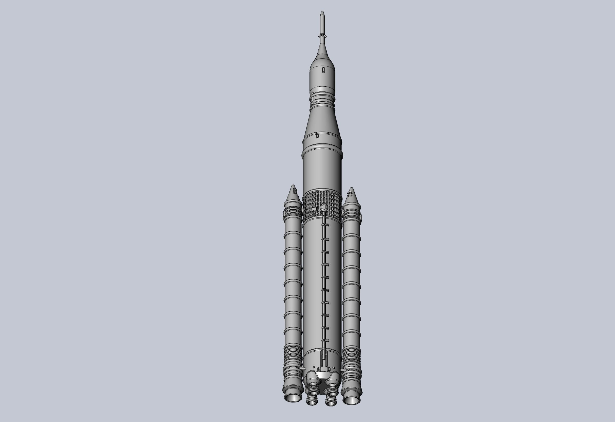 NASA SLS Block 1 Printable Rocket Model 3D print model_4