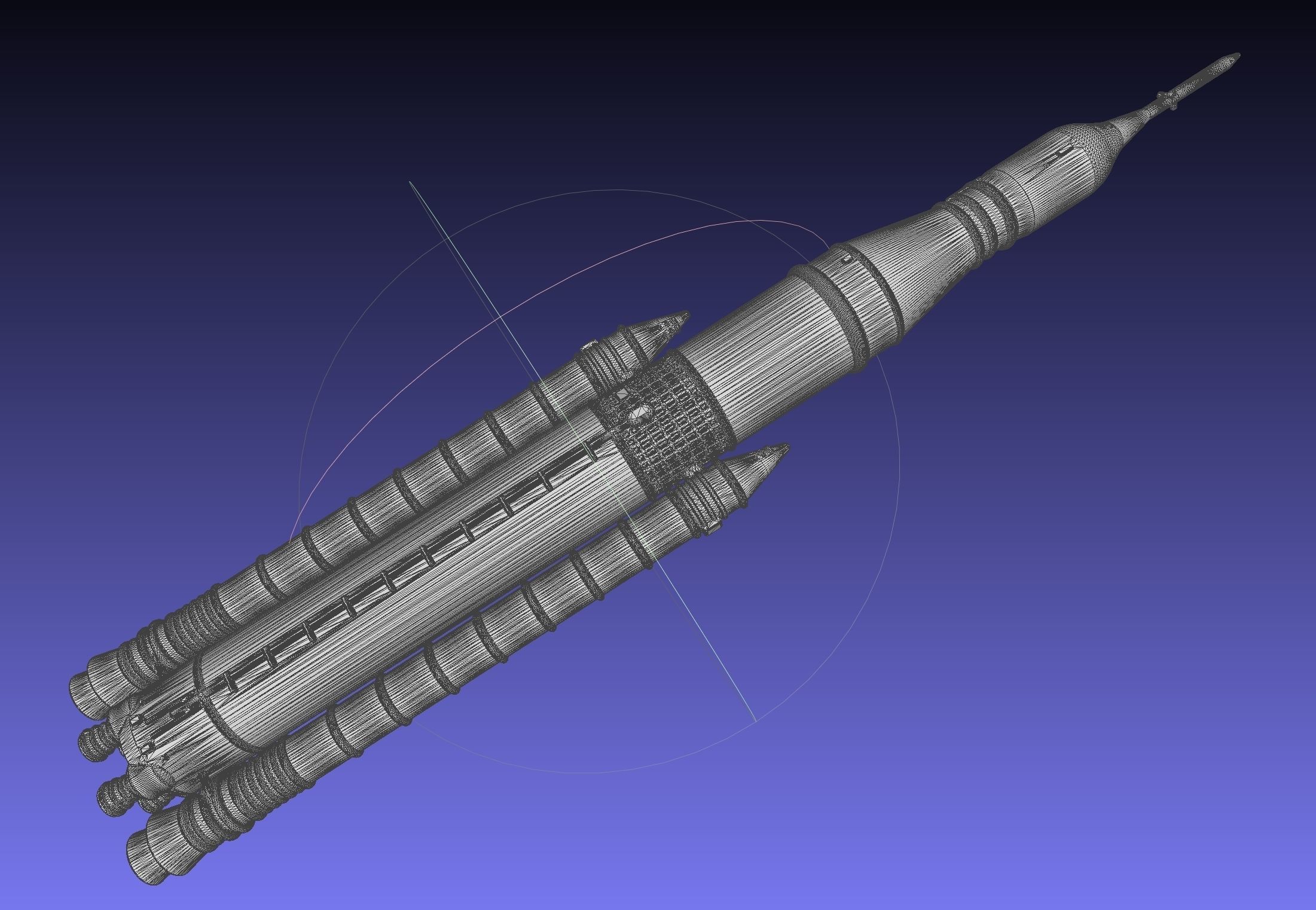 NASA SLS Block 1 Printable Rocket Model 3D print model_40