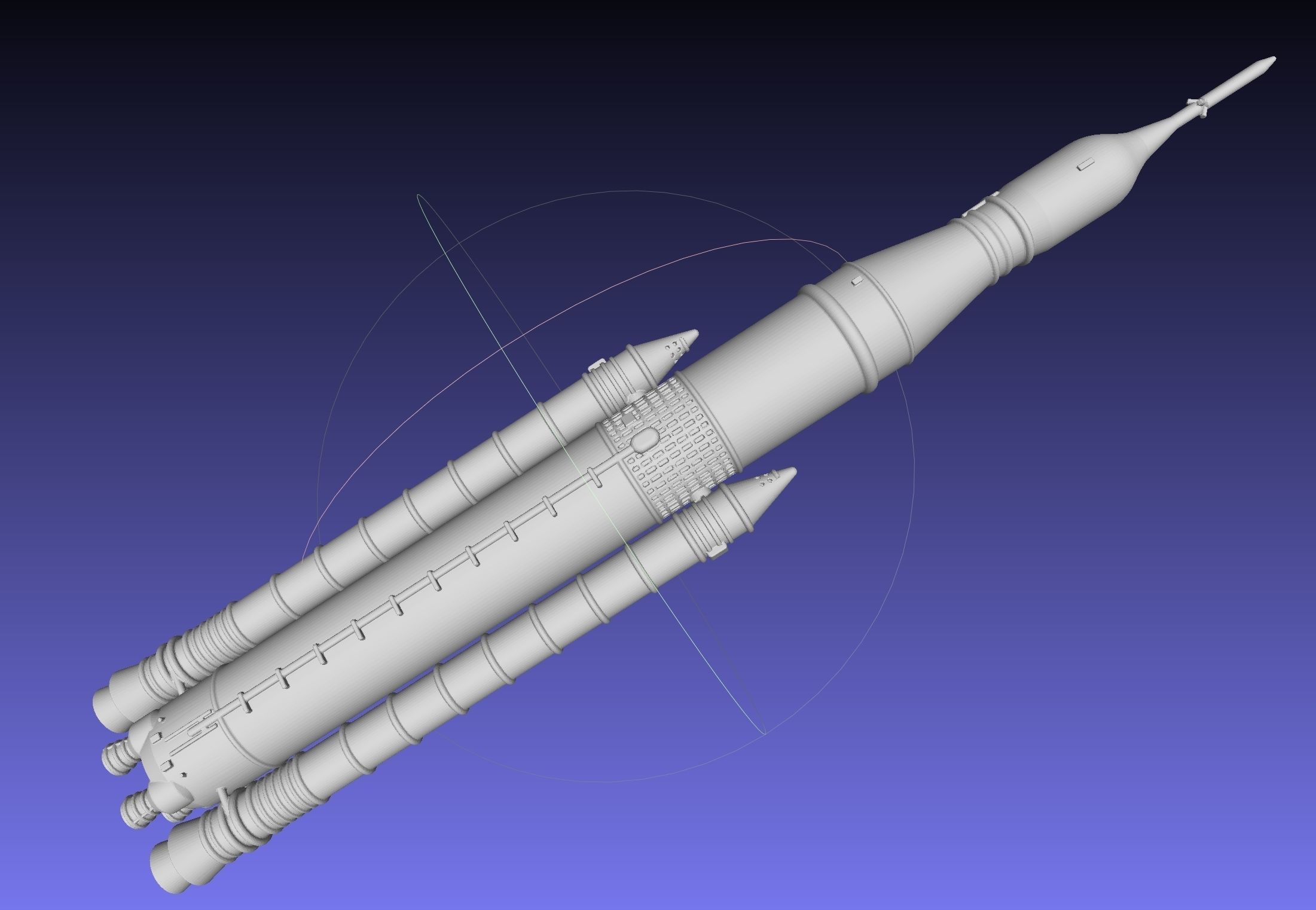 NASA SLS Block 1 Printable Rocket Model 3D print model_39