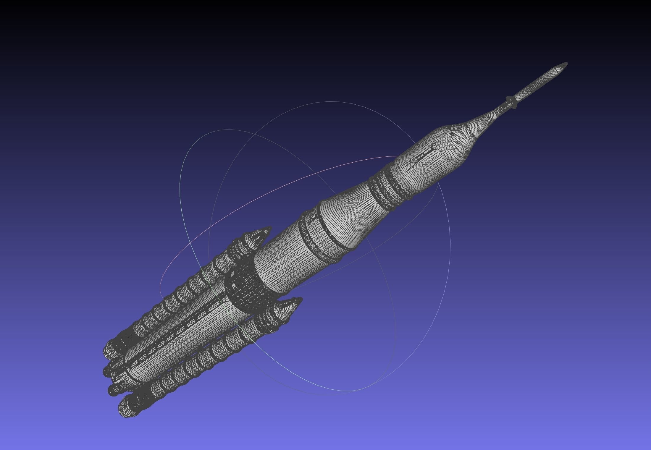 NASA SLS Block 1 Printable Rocket Model 3D print model_32