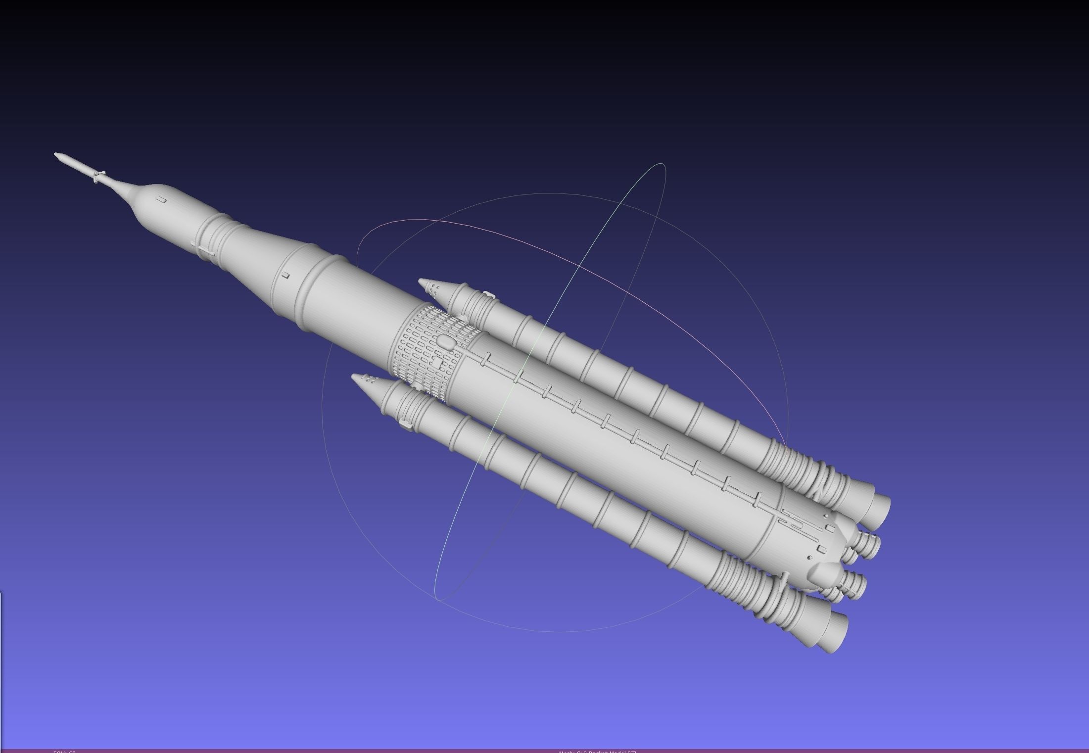 NASA SLS Block 1 Printable Rocket Model 3D print model_1