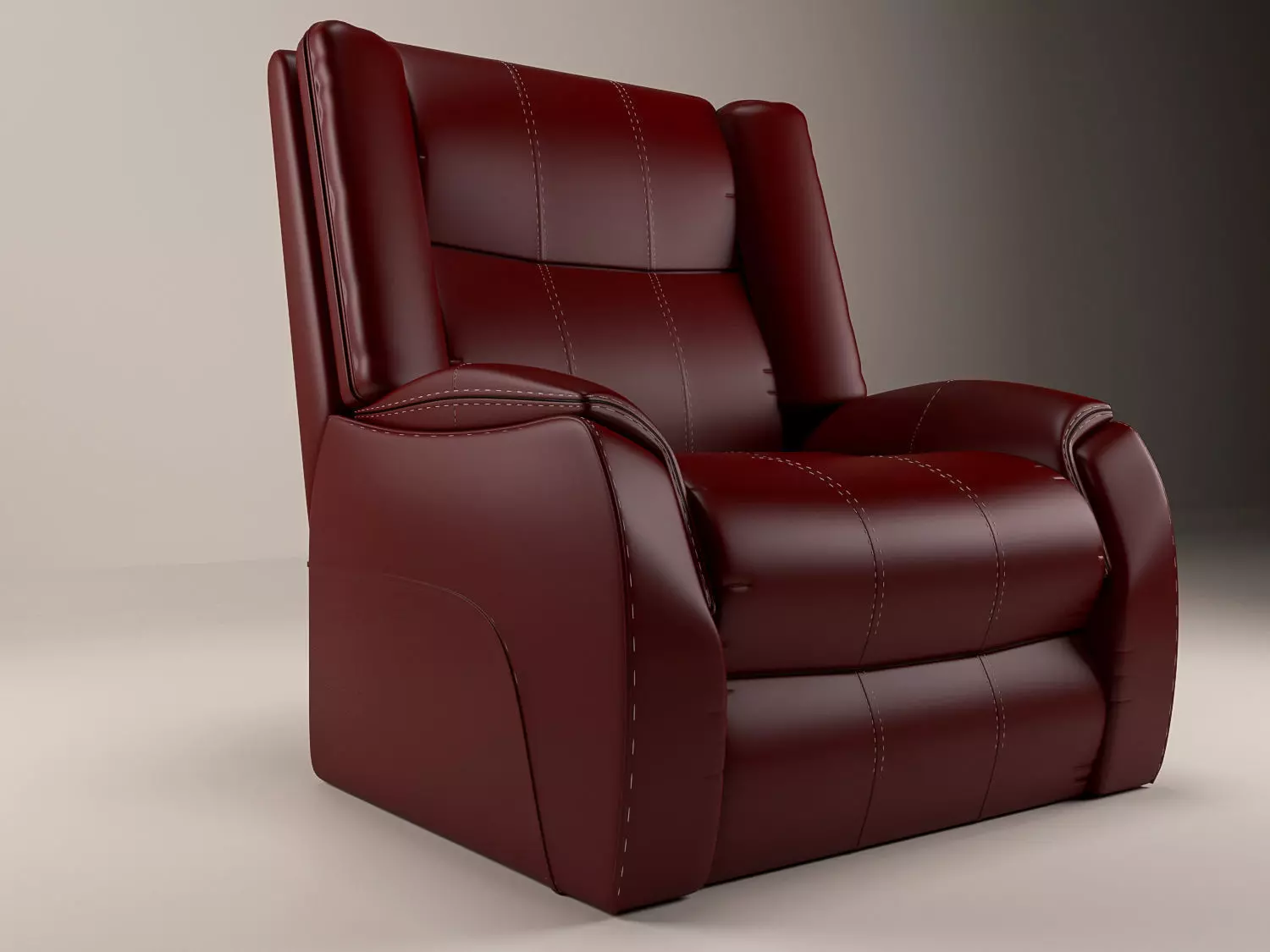 chair leather recliner Free 3D model