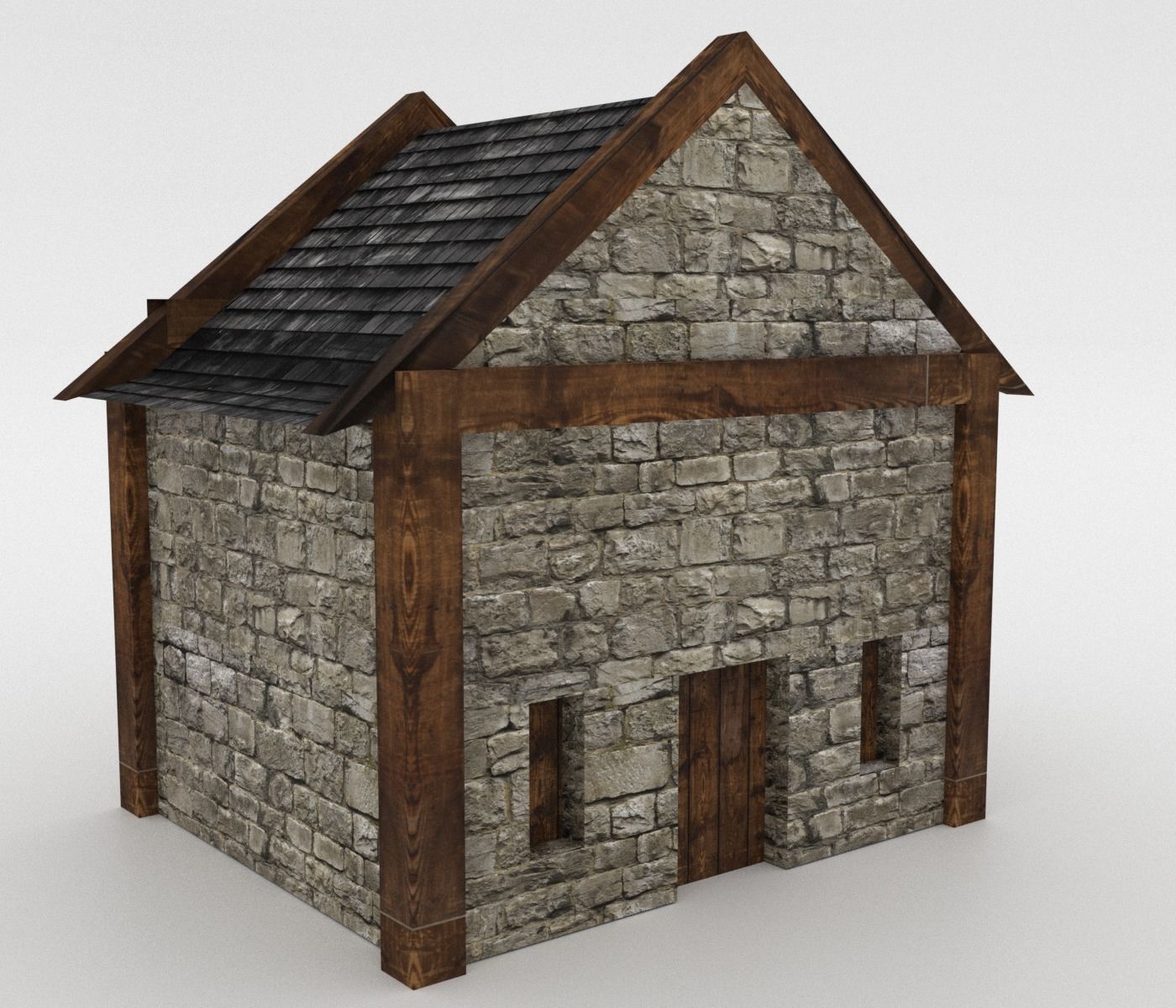 Castle Pack Low-poly 3D model_10