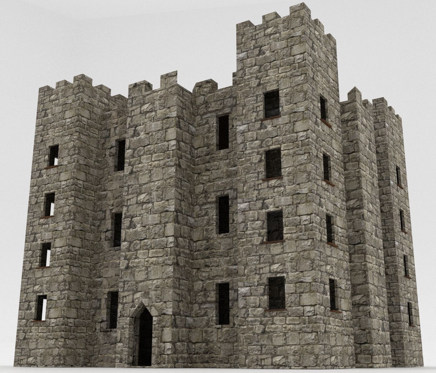 Castle Pack Low-poly 3D model_9