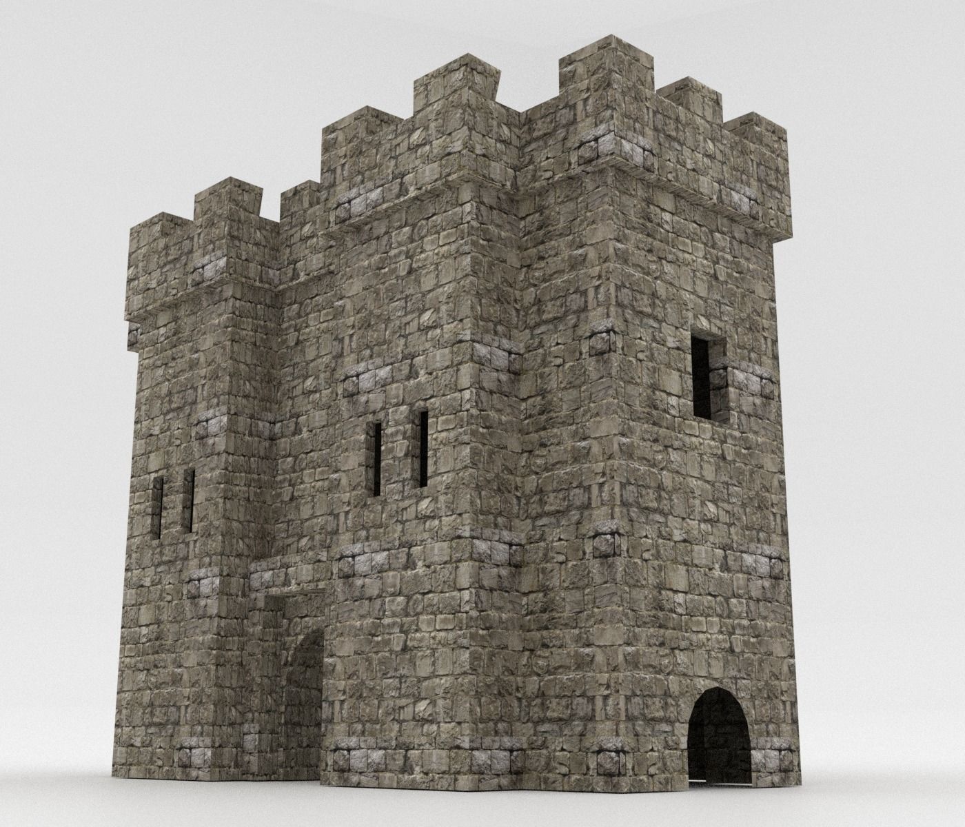 Castle Pack Low-poly 3D model_8