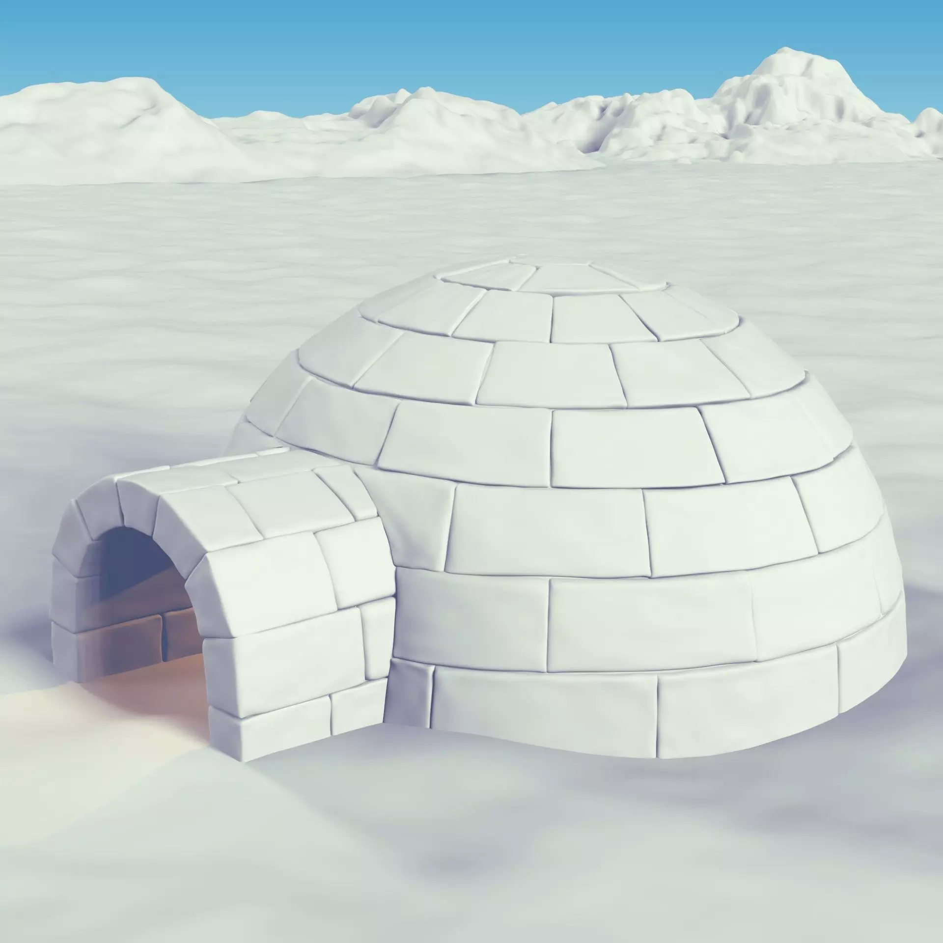 Igloo 3D model_0