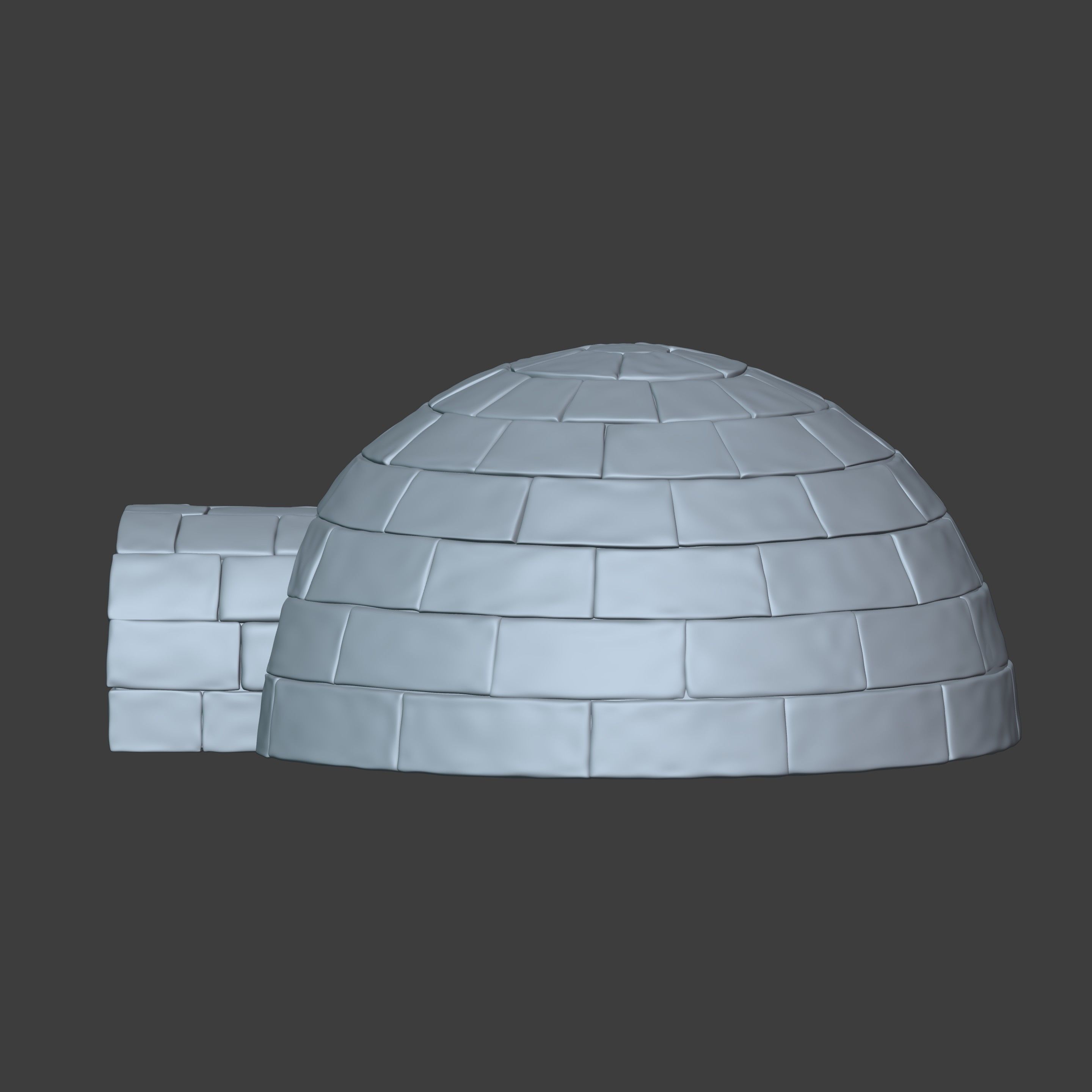 Igloo 3D model_6