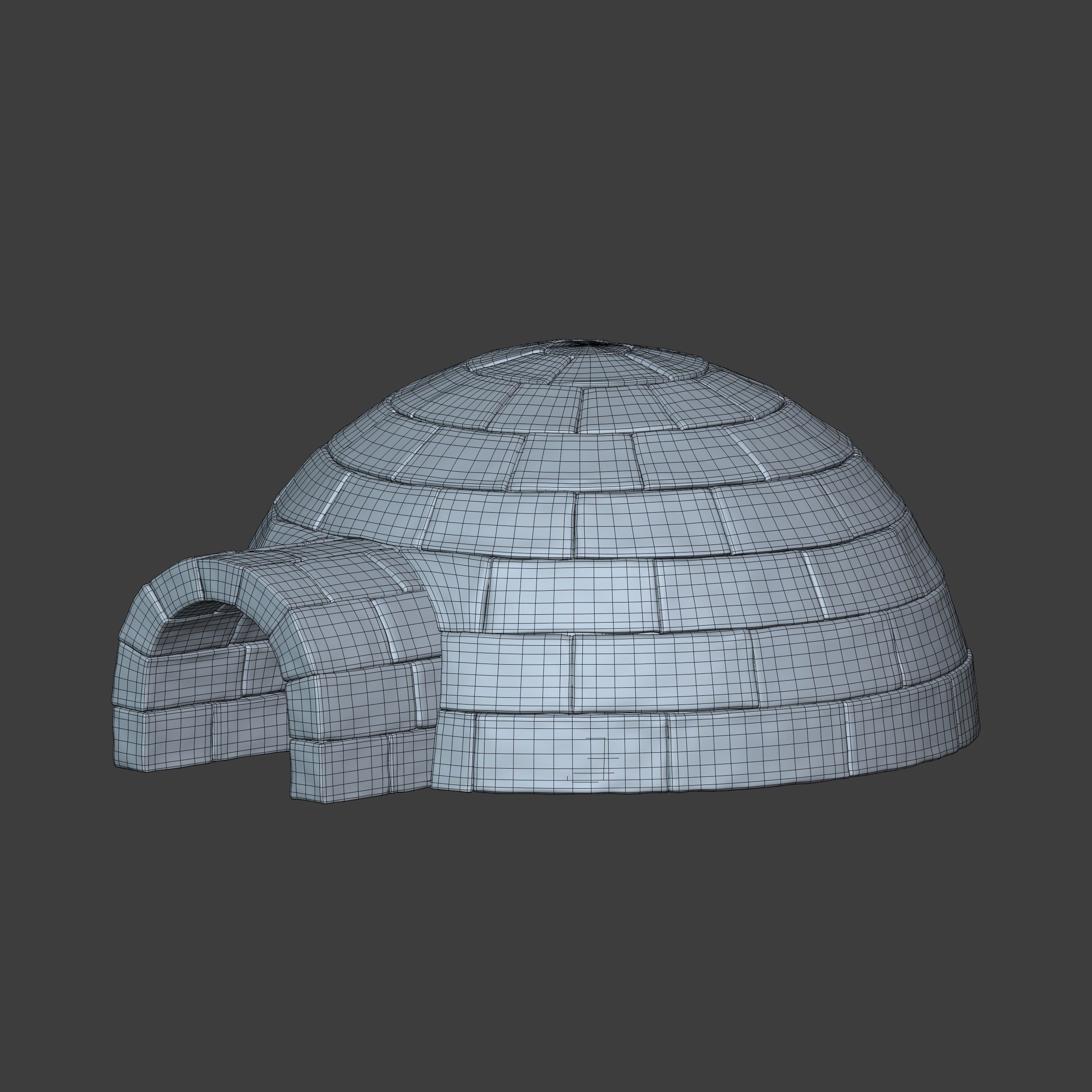 Igloo 3D model_5