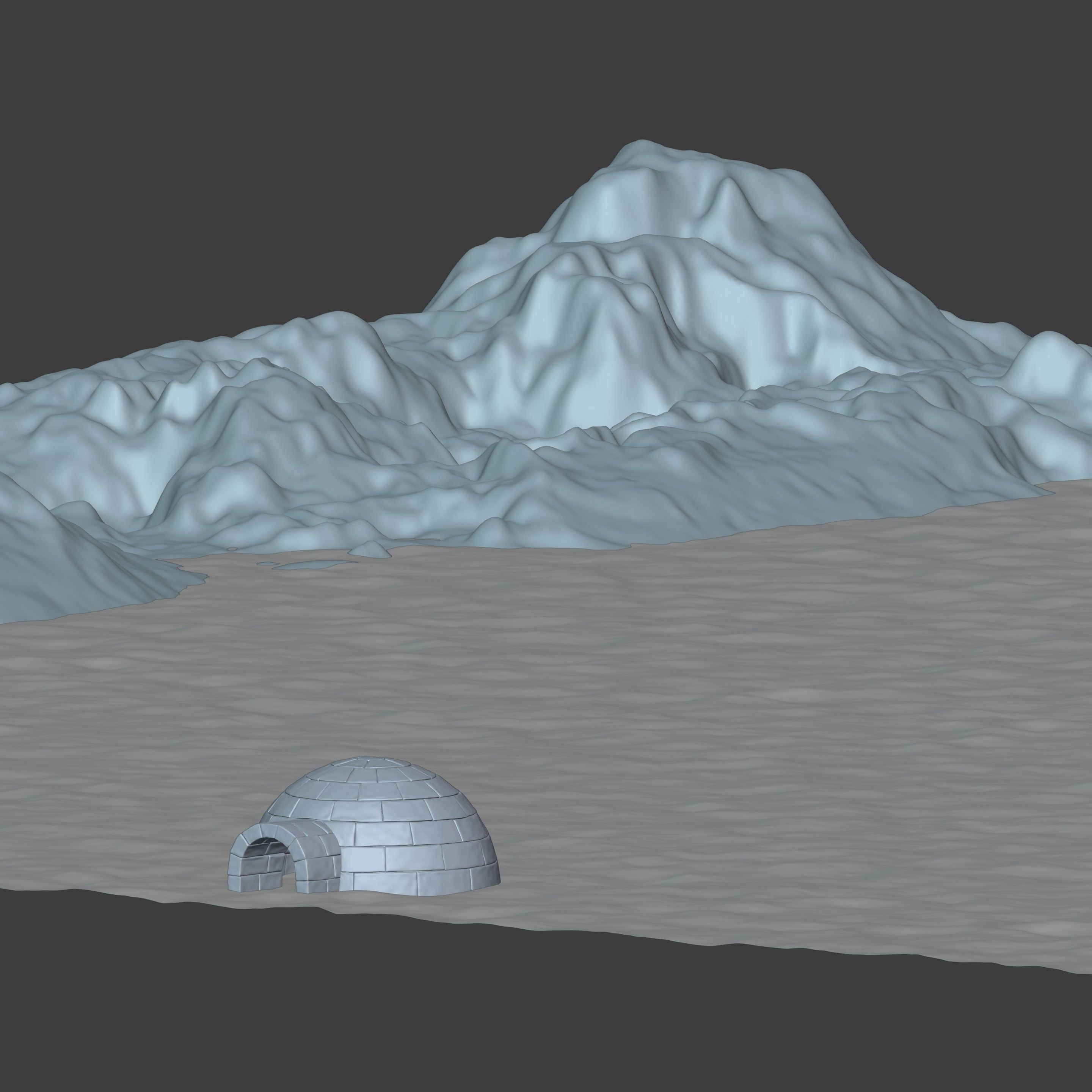 Igloo 3D model_3