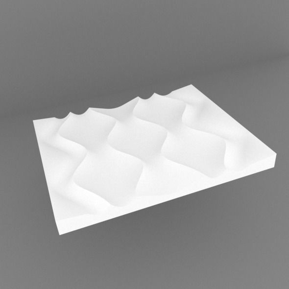 3d wall Panel 3D model_1