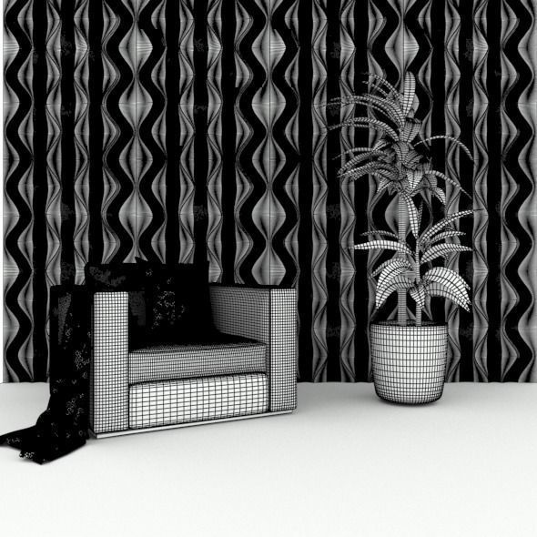 3d wall Panel 3D model_5