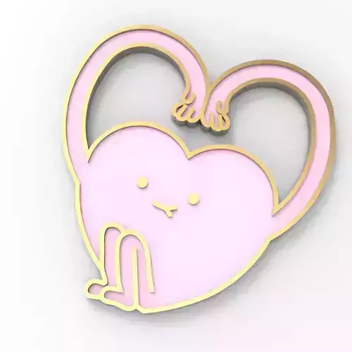 Heart With Hands Magnet or Wall Decoration