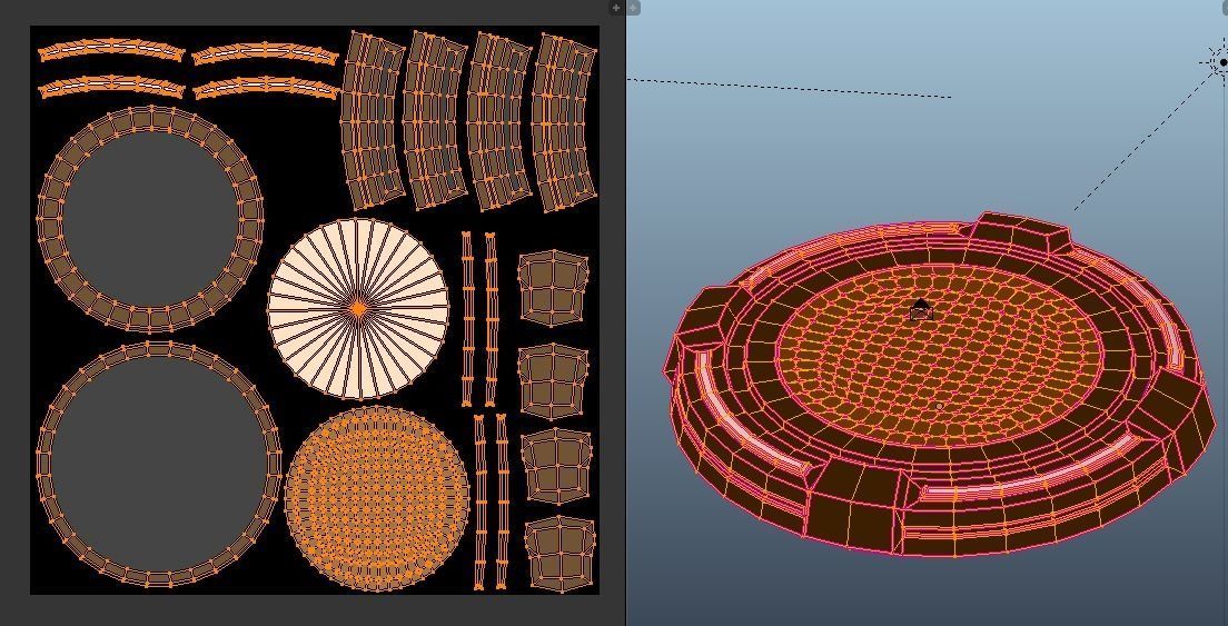 Scifi pedestal turntable Free low-poly 3D model_7