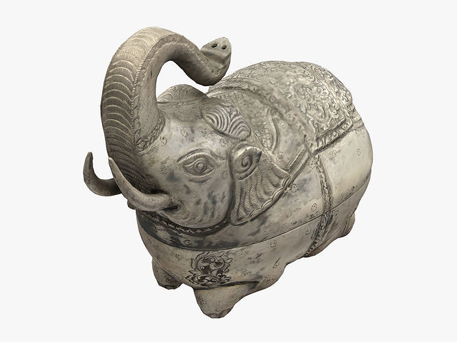 Elephant Statue 3D model